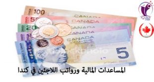 المساعدات المالية ورواتب اللاجئين في كندا